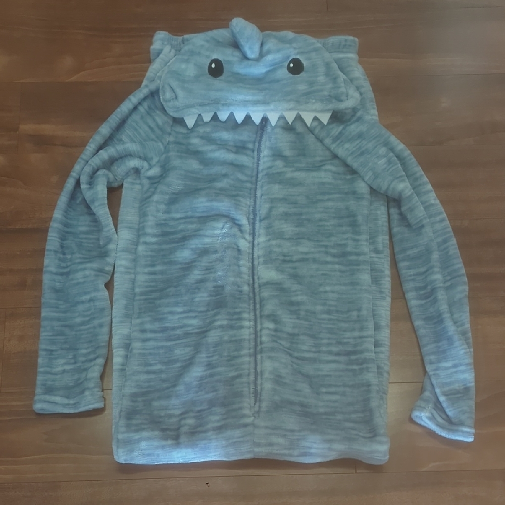 Blue Shark Hoodie Onesie for Kids